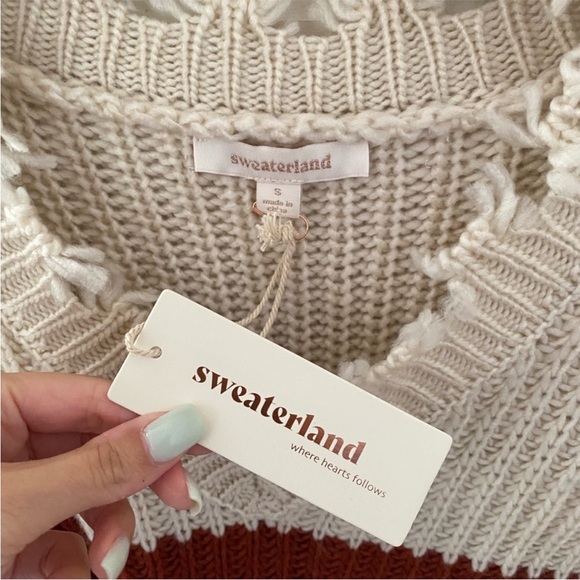 Colorblock Distressed Sweater - Picture 3 of 4